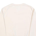 ELLESSE Womens Cream Sweatshirt Crew Neck UK 10 Cotton Pullover Casual