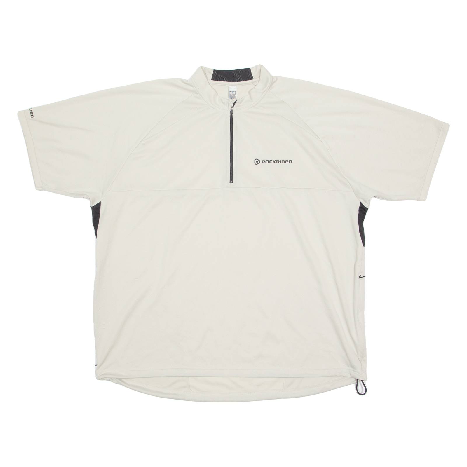 ROCKRIDER DECATHLON Mens Jersey Beige 1/4 Zip 3XL
