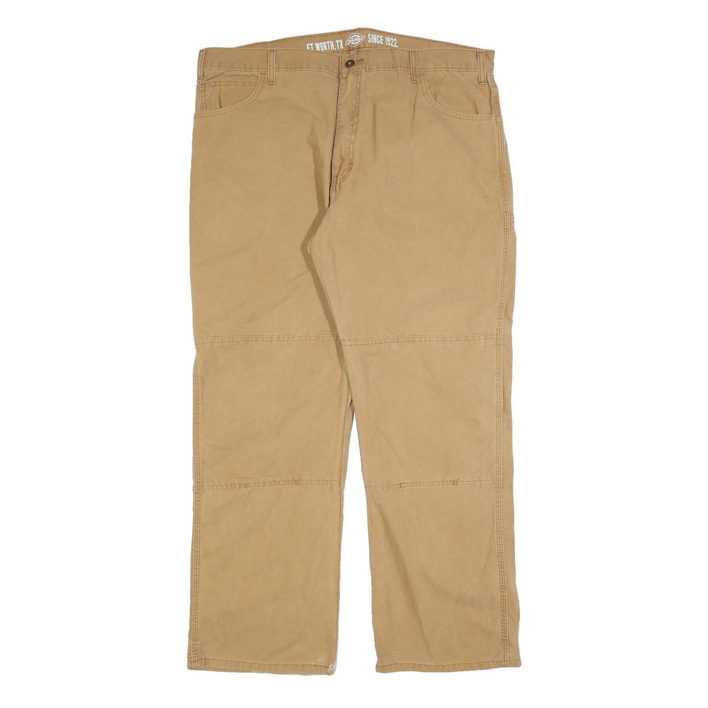 DICKIES Mens Jeans Beige Relaxed Straight Cotton W38 L30 Workwear Durable