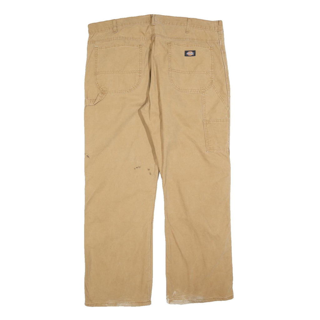 DICKIES Mens Jeans Beige Relaxed Straight Cotton W38 L30 Workwear Durable