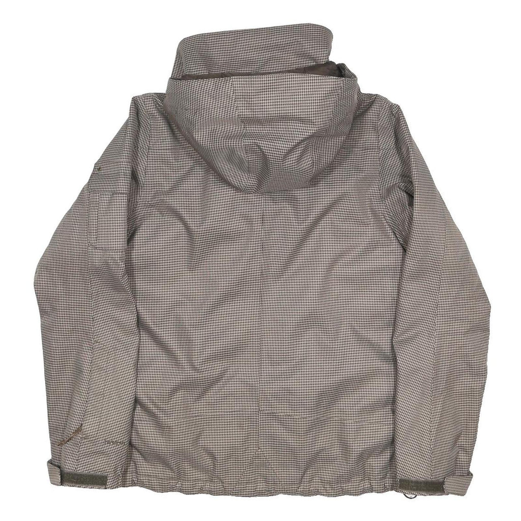 THE NORTH FACE Womens Grey Jacket M Polyester Plain Zip Hooded Outdoor Casual