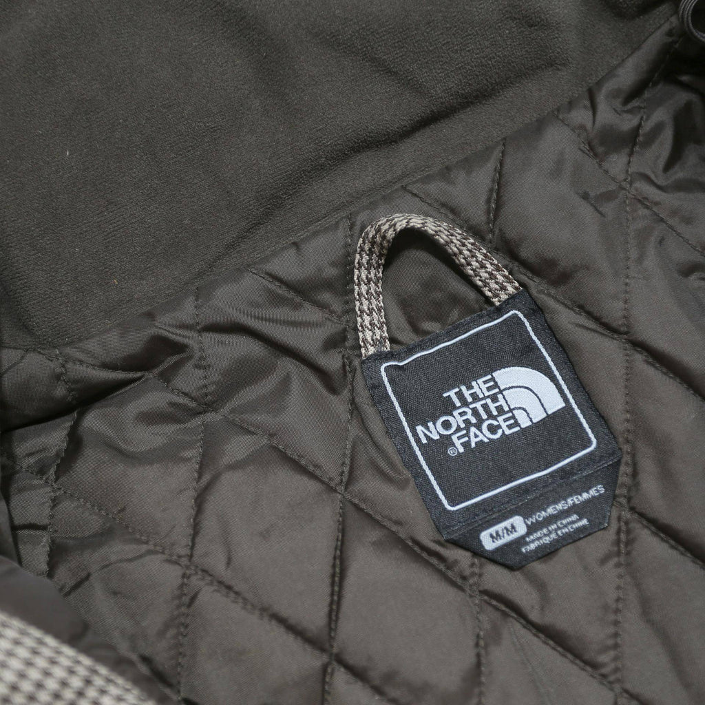 THE NORTH FACE Womens Grey Jacket M Polyester Plain Zip Hooded Outdoor Casual