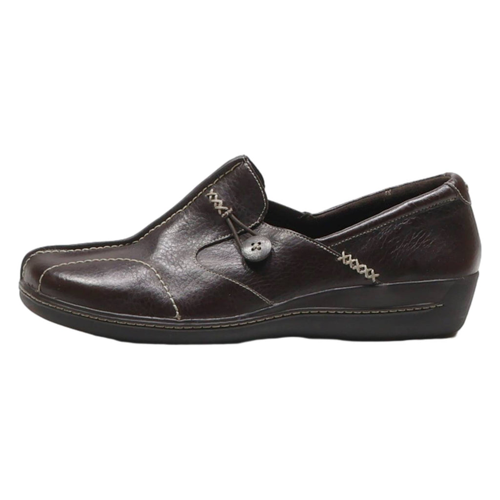 ROCKPORT Loafer Shoes Brown Leather Womens UK 6