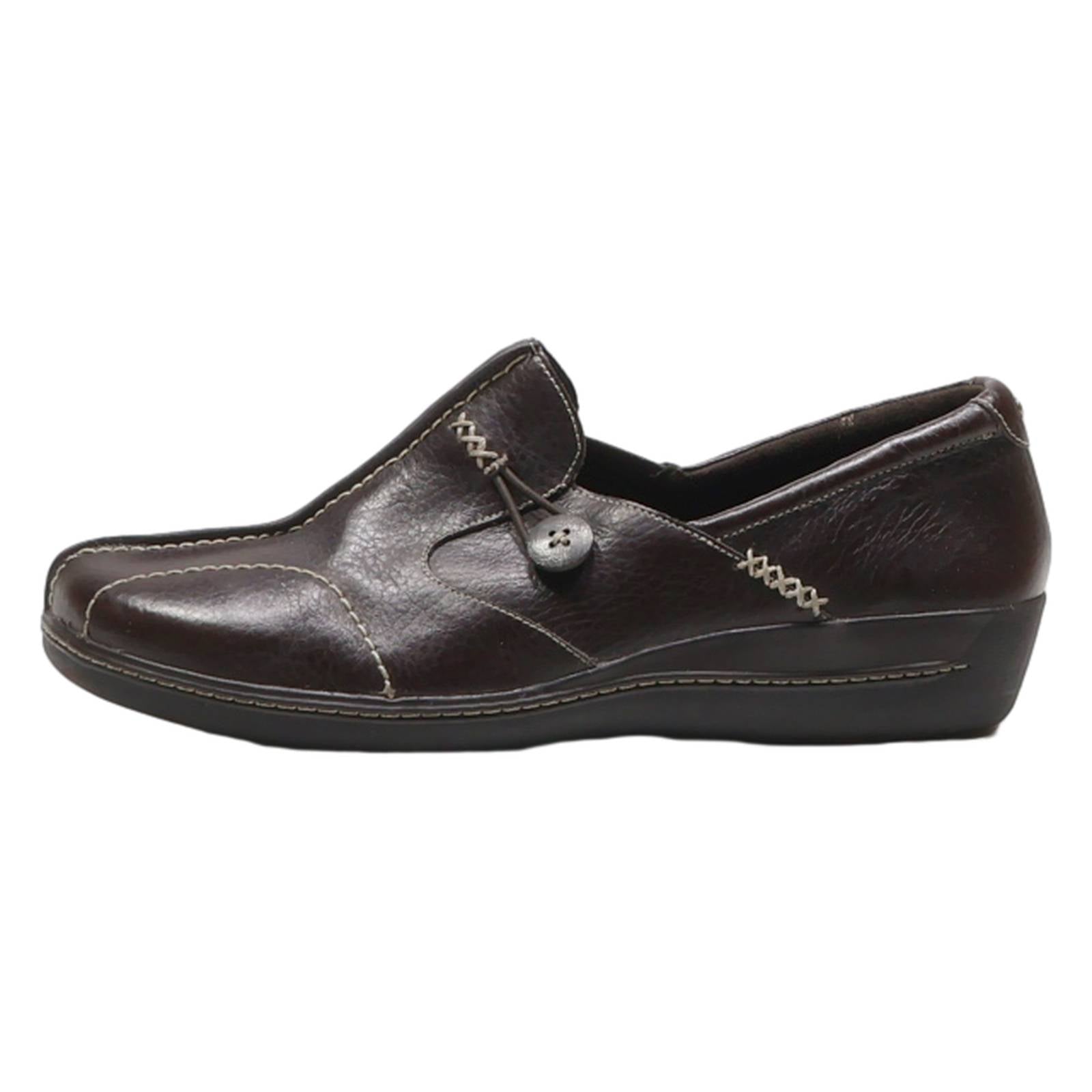 ROCKPORT Loafer Shoes Brown Leather Womens UK 6