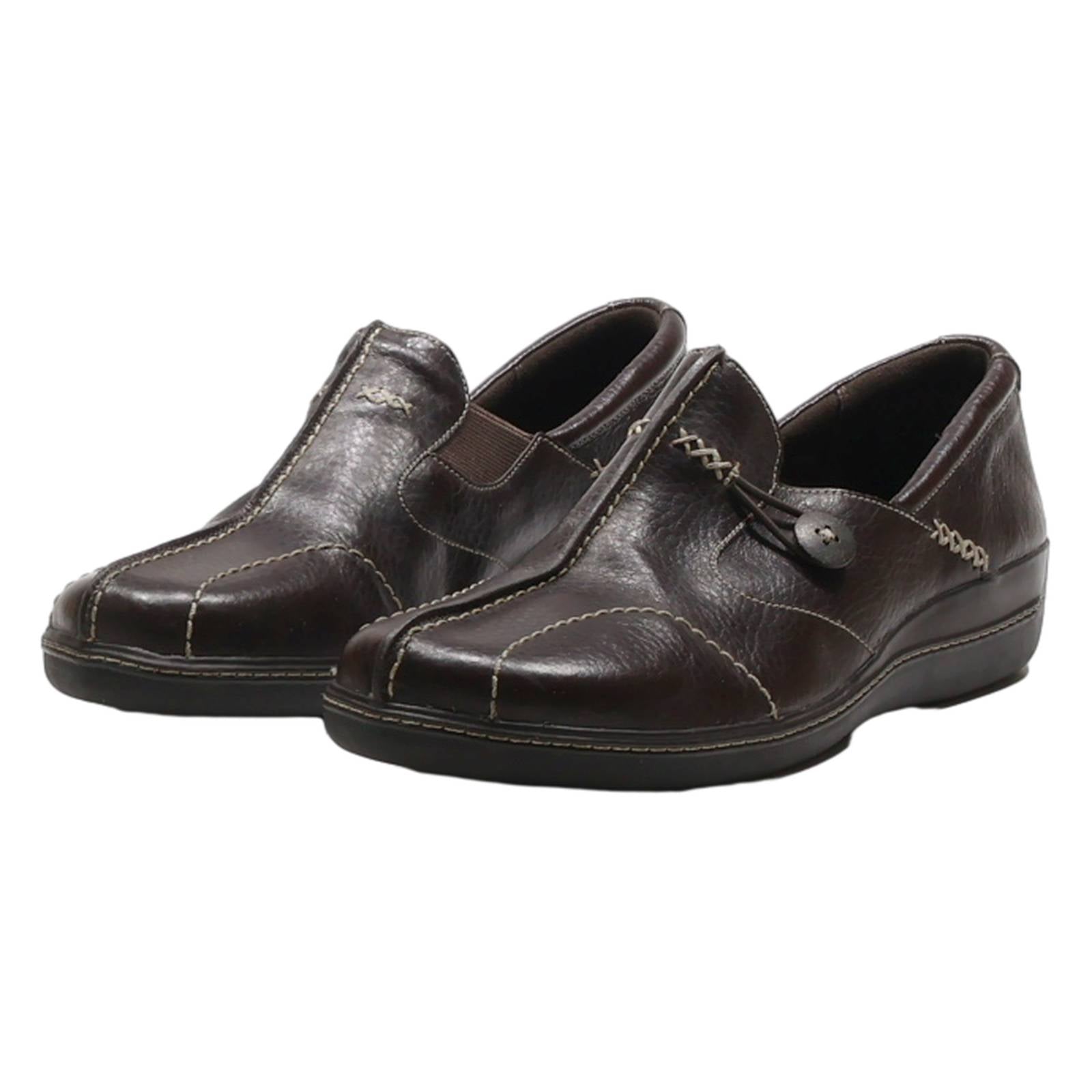 ROCKPORT Loafer Shoes Brown Leather Womens UK 6