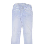 GAS Womens Slim Blue Denim Skinny Jeans Cotton Blend W26 L30 Stylish Zip Closure