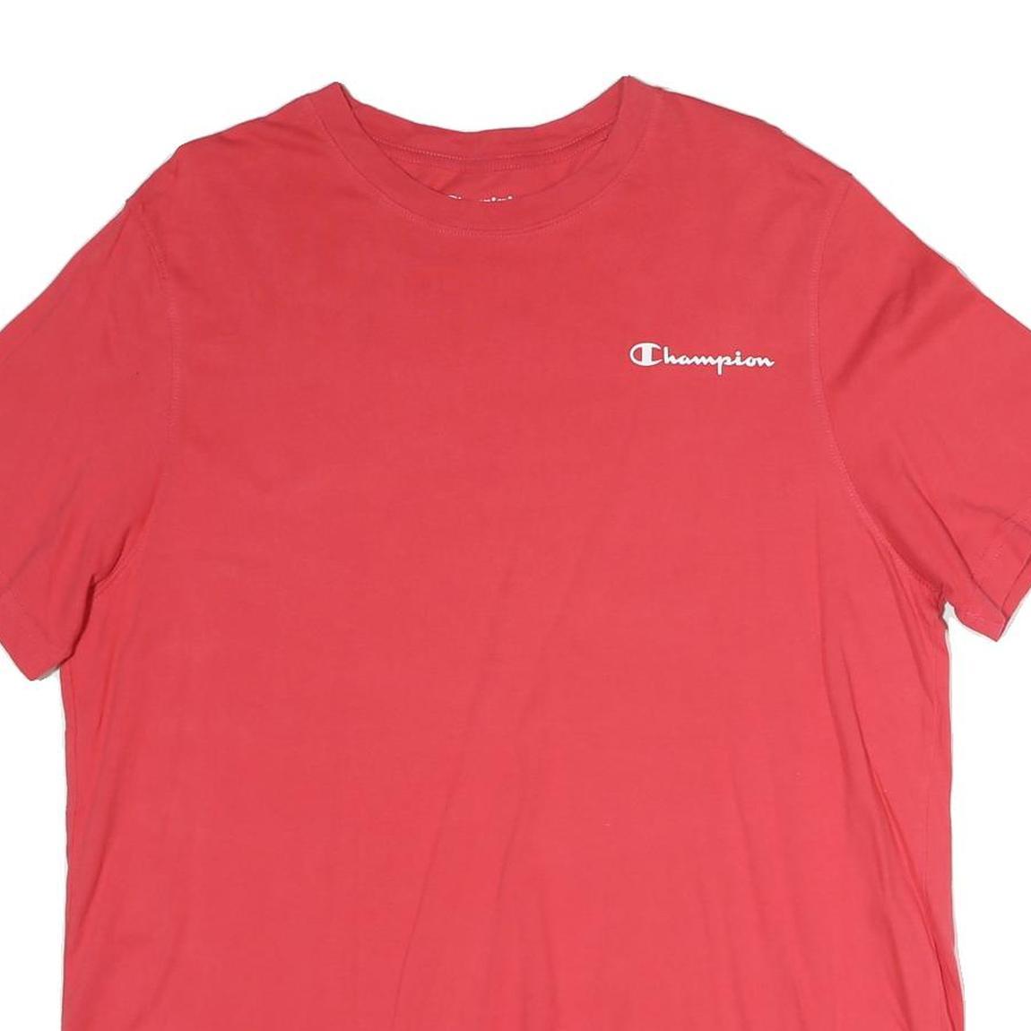 CHAMPION Mens Red Graphic T-Shirt XL Short Sleeve Crew Neck Cotton Casual