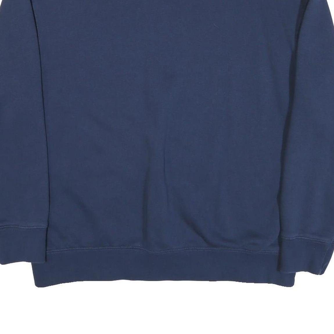 LEVI'S Mens Blue Cotton Blend Crew Neck L Sweatshirt Logo Printed Casual Wear