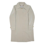 MAX MARA Womens Beige Button Jacket M Polyester Blend Classic Elegant Outerwear