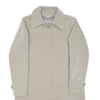 MAX MARA Womens Beige Button Jacket M Polyester Blend Classic Elegant Outerwear
