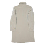 MAX MARA Womens Beige Button Jacket M Polyester Blend Classic Elegant Outerwear