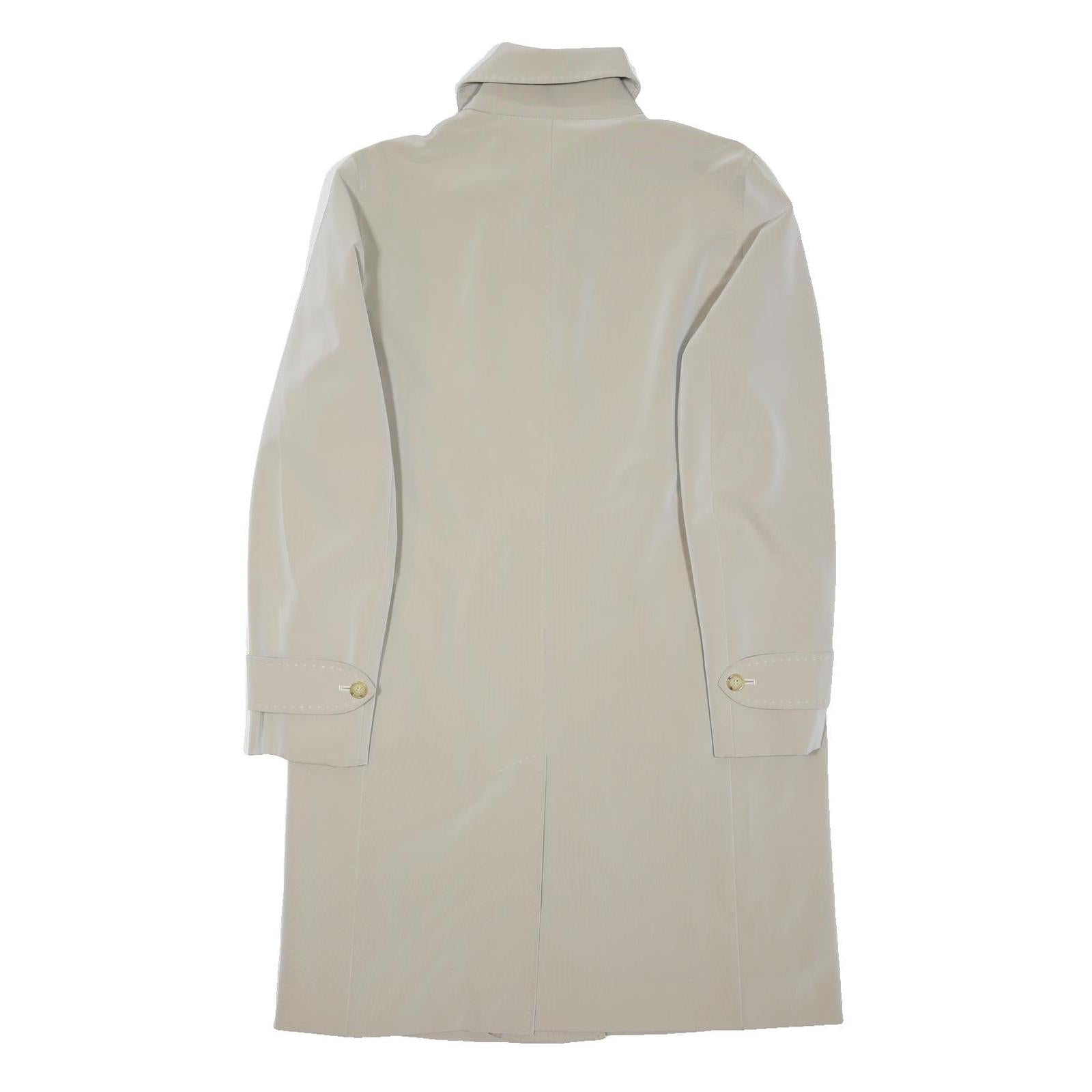 MAX MARA Womens Beige Button Jacket M Polyester Blend Classic Elegant Outerwear