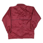 PREMIERE Mens Red Zip Jacket M Polyester Blend Plain Practical Outdoor Wear