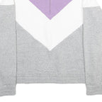 FILA Womens Purple & White & Grey Sweatshirt Pullover XL Half Zip Casual Sports