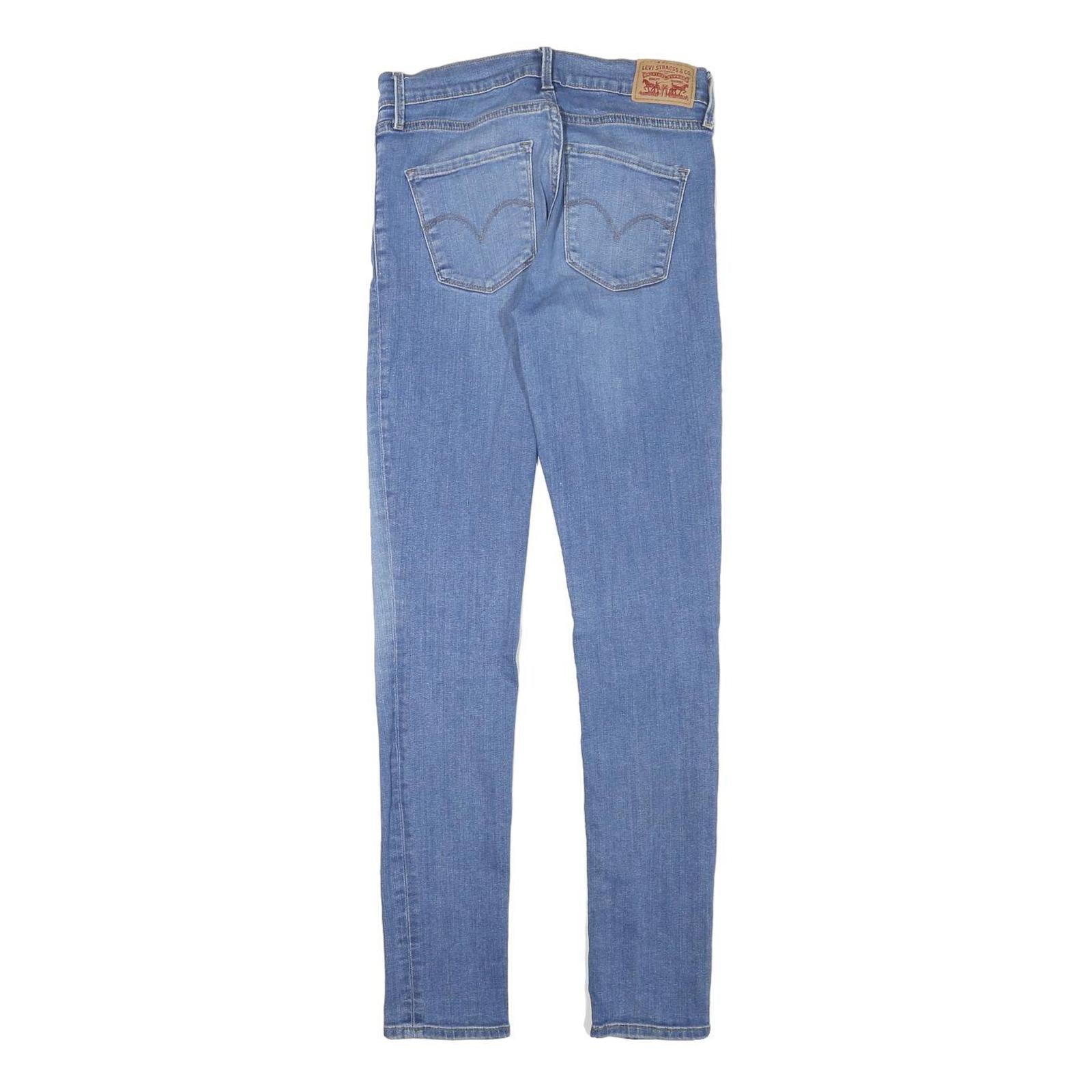 LEVI'S Womens Jeans Blue Slim Skinny Denim Light W26 L29 Stretch Cotton Blend