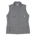 COLUMBIA Womens Grey Nylon Casual Zip Jacket Vest M Outdoor Wear Utility