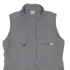 COLUMBIA Womens Grey Nylon Casual Zip Jacket Vest M Outdoor Wear Utility