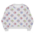 DESIGUAL Womens Grey Floral Print Crew Neck L Cotton Blend Sweatshirt
