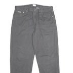 CALVIN KLEIN Mens Jeans Grey Relaxed Straight Denim Medium W36 L30 Casual Wear