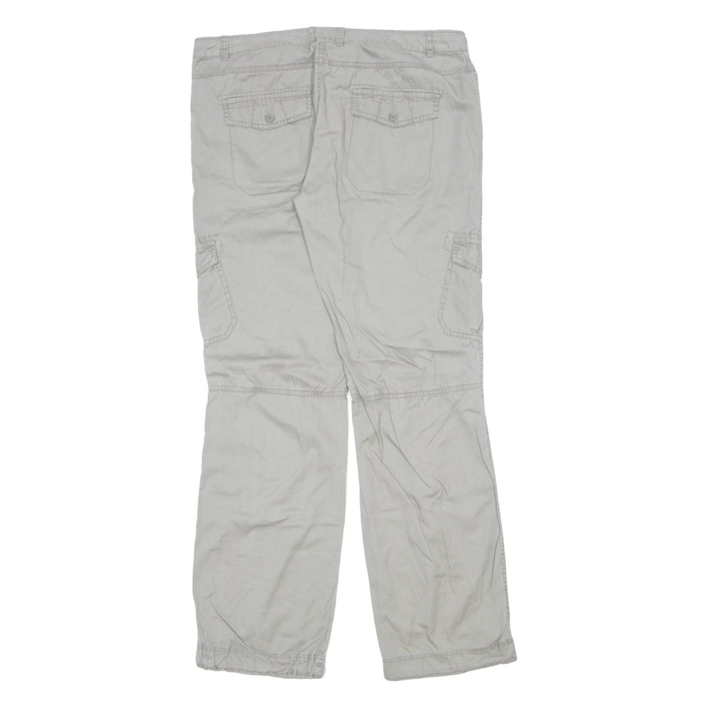 CHICOREE Cargo Womens Trousers Cream Regular Straight W36 L33