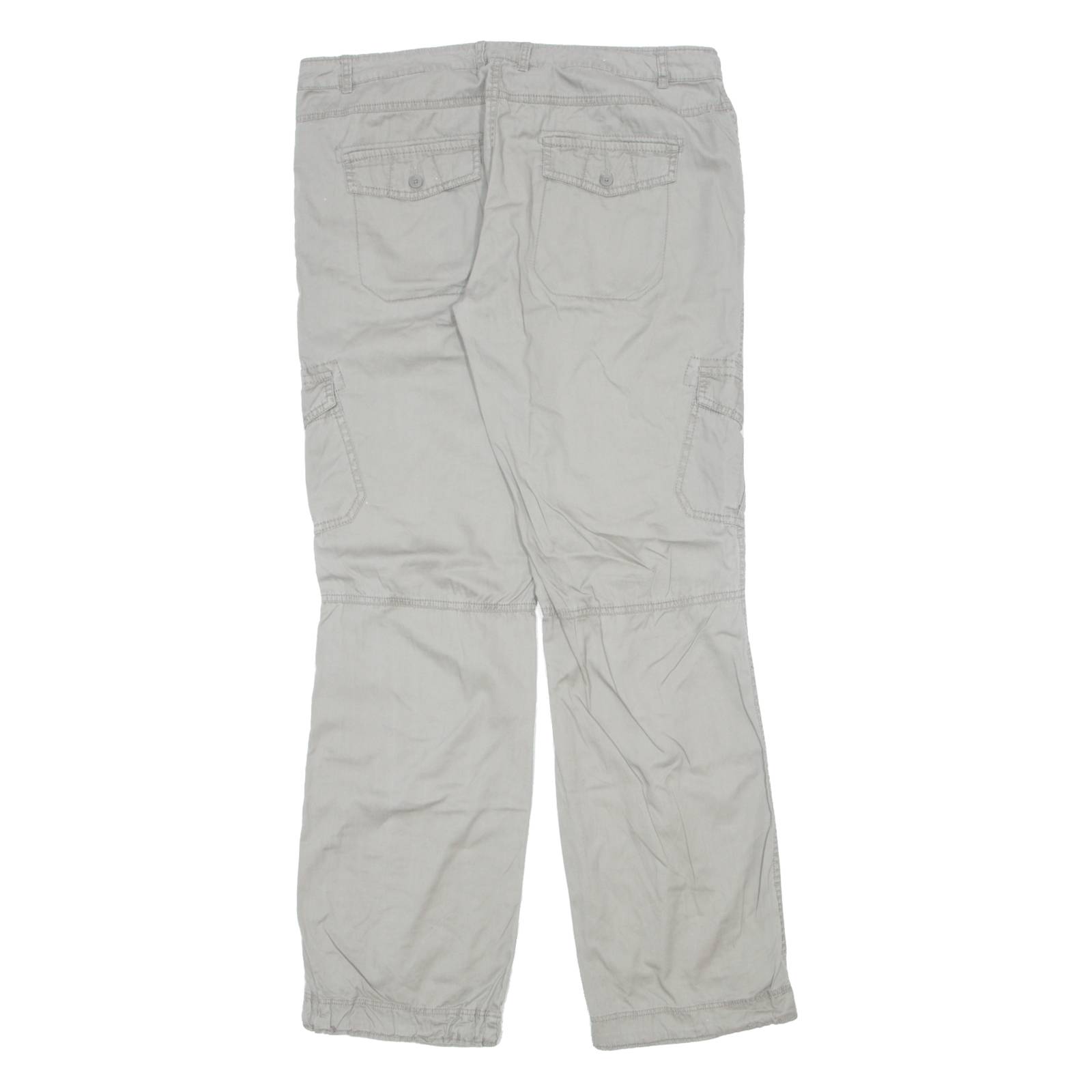 CHICOREE Cargo Womens Trousers Cream Regular Straight W36 L33