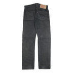 LEVI'S 501 Mens Black Regular Straight Denim Dark W30 L32 Classic Button Fly