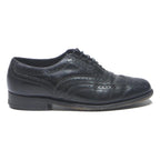 FLORSHEIM Mens Leather Brogue Shoes Black UK 7 Classic Dress Formal