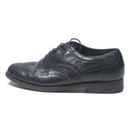 FLORSHEIM Mens Leather Brogue Shoes Black UK 7 Classic Dress Formal