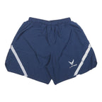 Mens Navy Blue Polyester Casual Shorts S W25 U.S. Air Force Logo Reflective