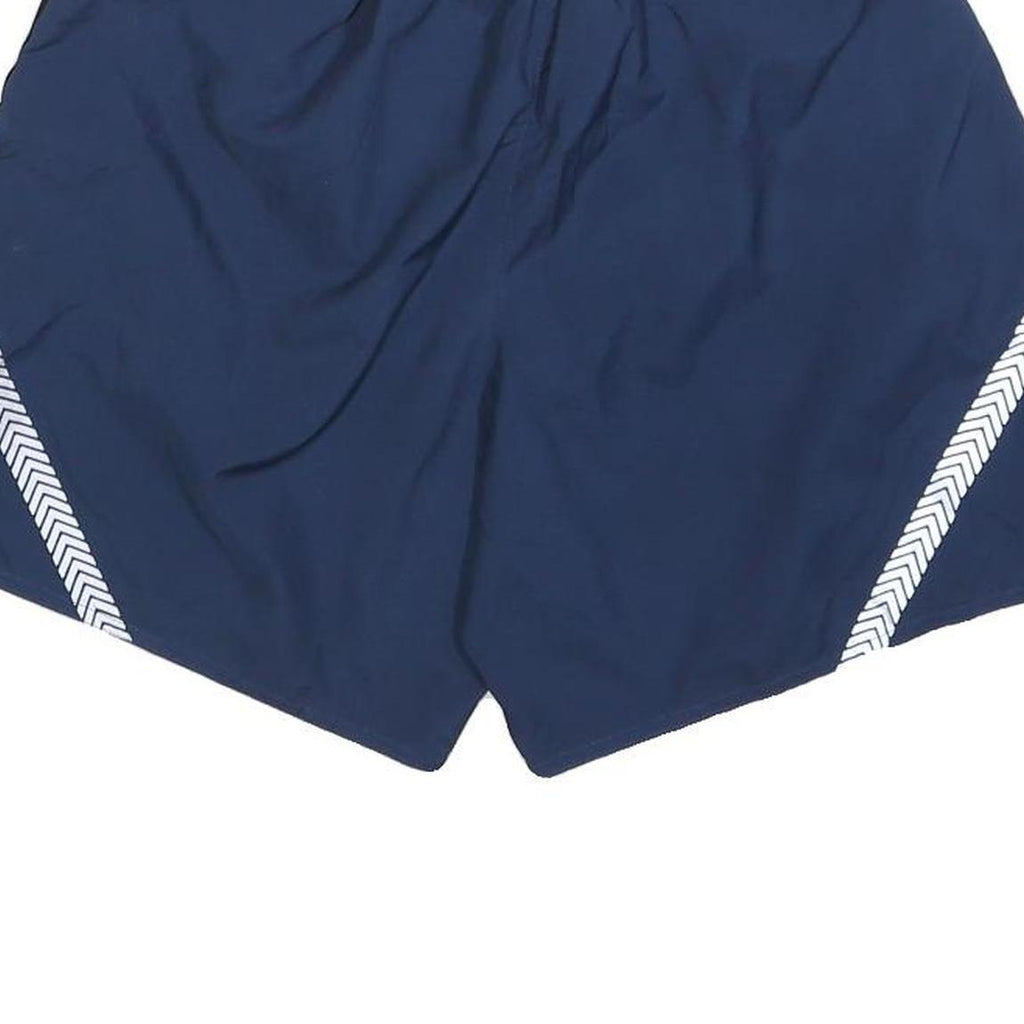 Mens Navy Blue Polyester Casual Shorts S W25 U.S. Air Force Logo Reflective