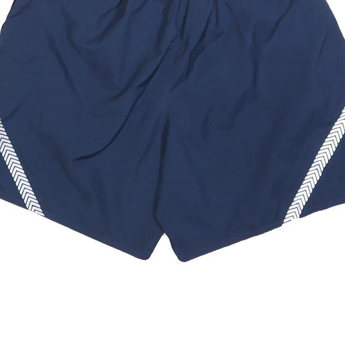 Mens Navy Blue Polyester Casual Shorts S W25 U.S. Air Force Logo Reflective