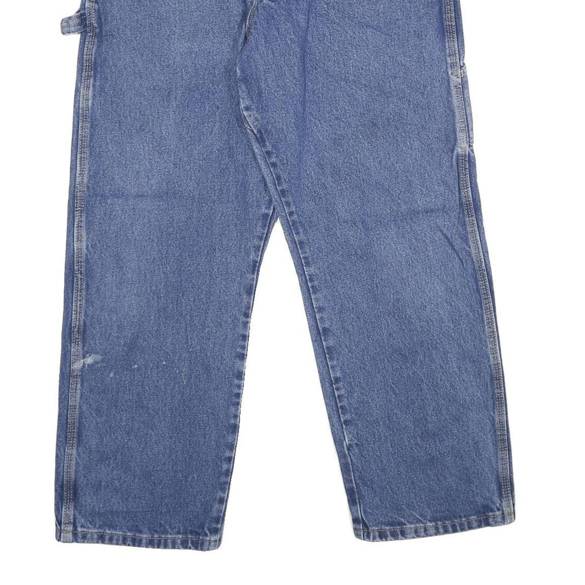 WRANGLER Mens Classic Blue Denim Jeans W34 L29 Workwear Utility Style