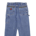 WRANGLER Mens Classic Blue Denim Jeans W34 L29 Workwear Utility Style