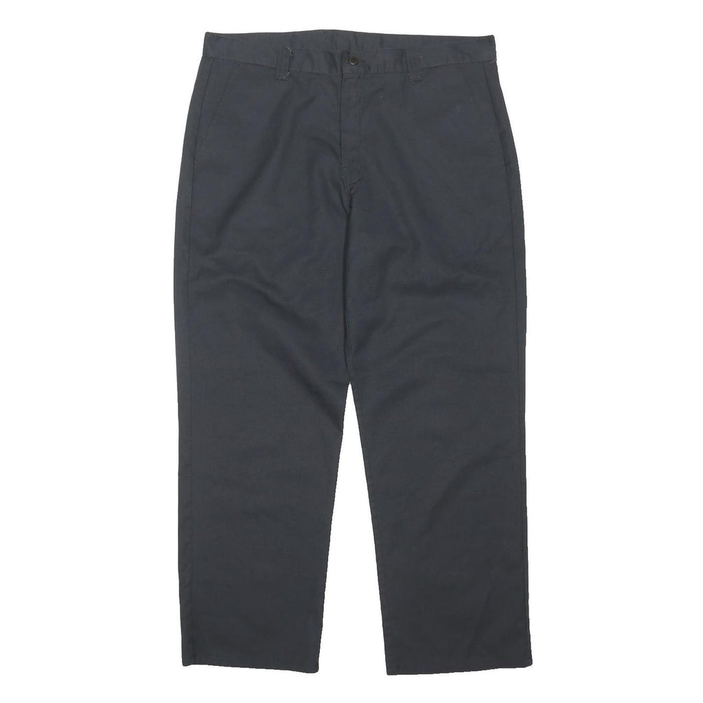 DICKIES Mens Classic Black Cotton Blend Trousers W36 L29 Workwear Casual