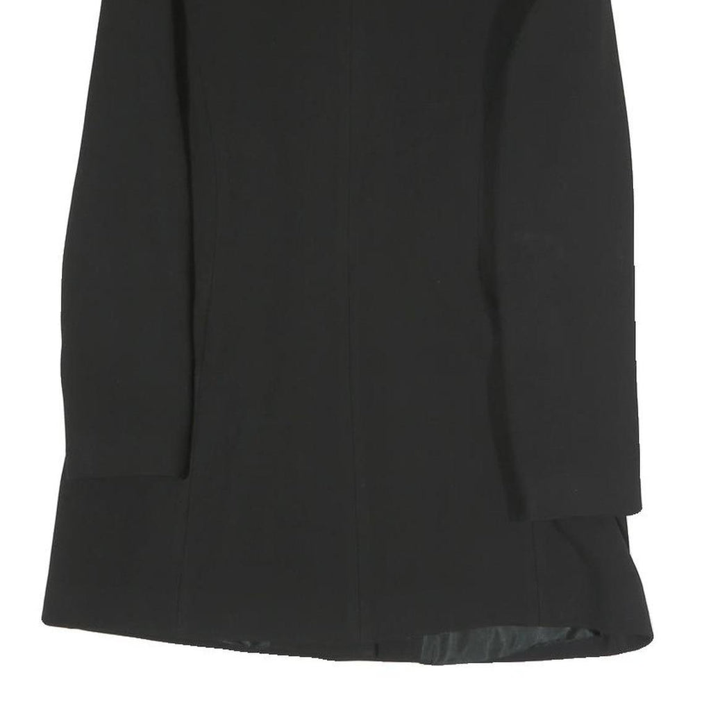 ZARA Womens Black Jacket S Polyester Blend Button Plain Formal Stylish