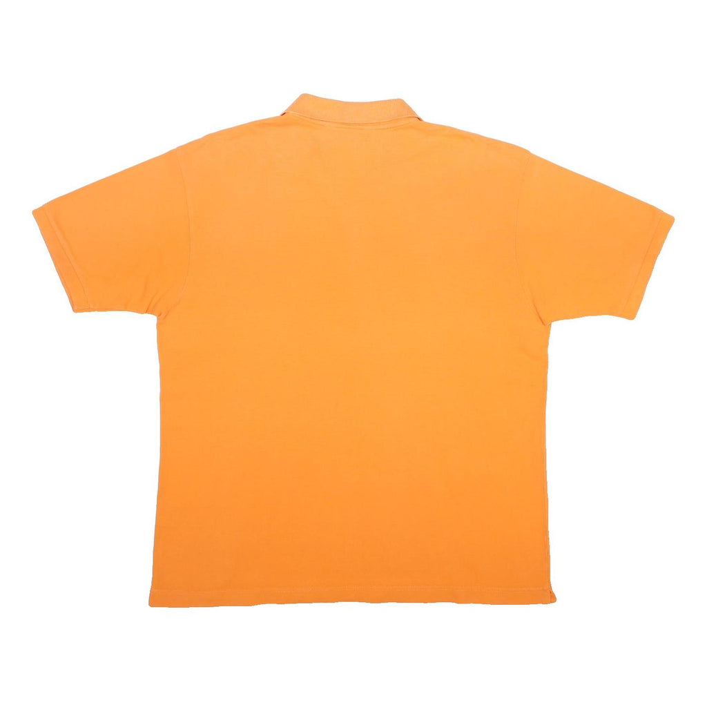KAPPA Mens Orange Basic Polo Shirt XL Cotton Short Sleeve Casual Daily Wear