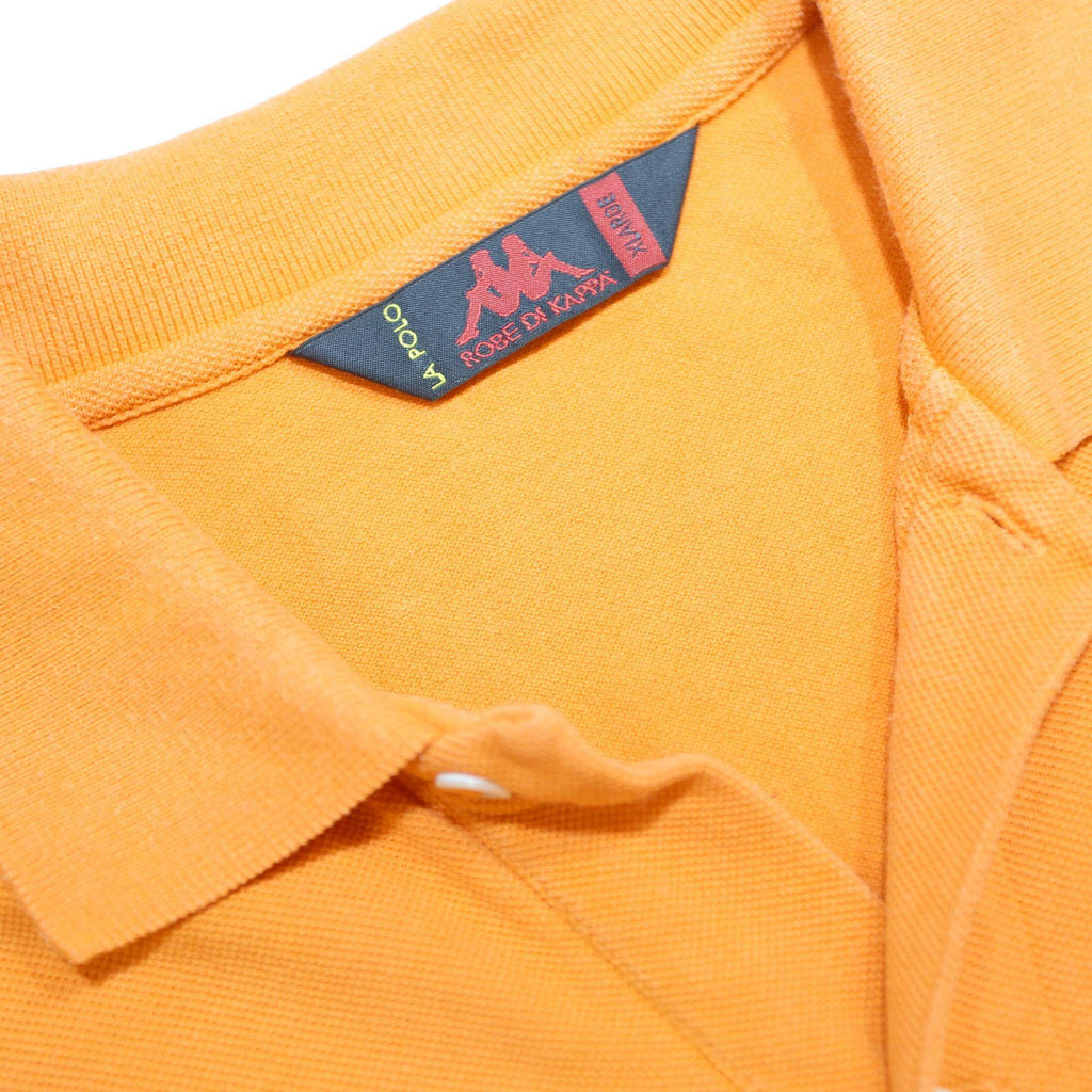 KAPPA Mens Orange Basic Polo Shirt XL Cotton Short Sleeve Casual Daily Wear