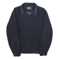 KINGFIELD Mens Navy Zip Jacket L Polyester Blend Classic Casual Outerwear