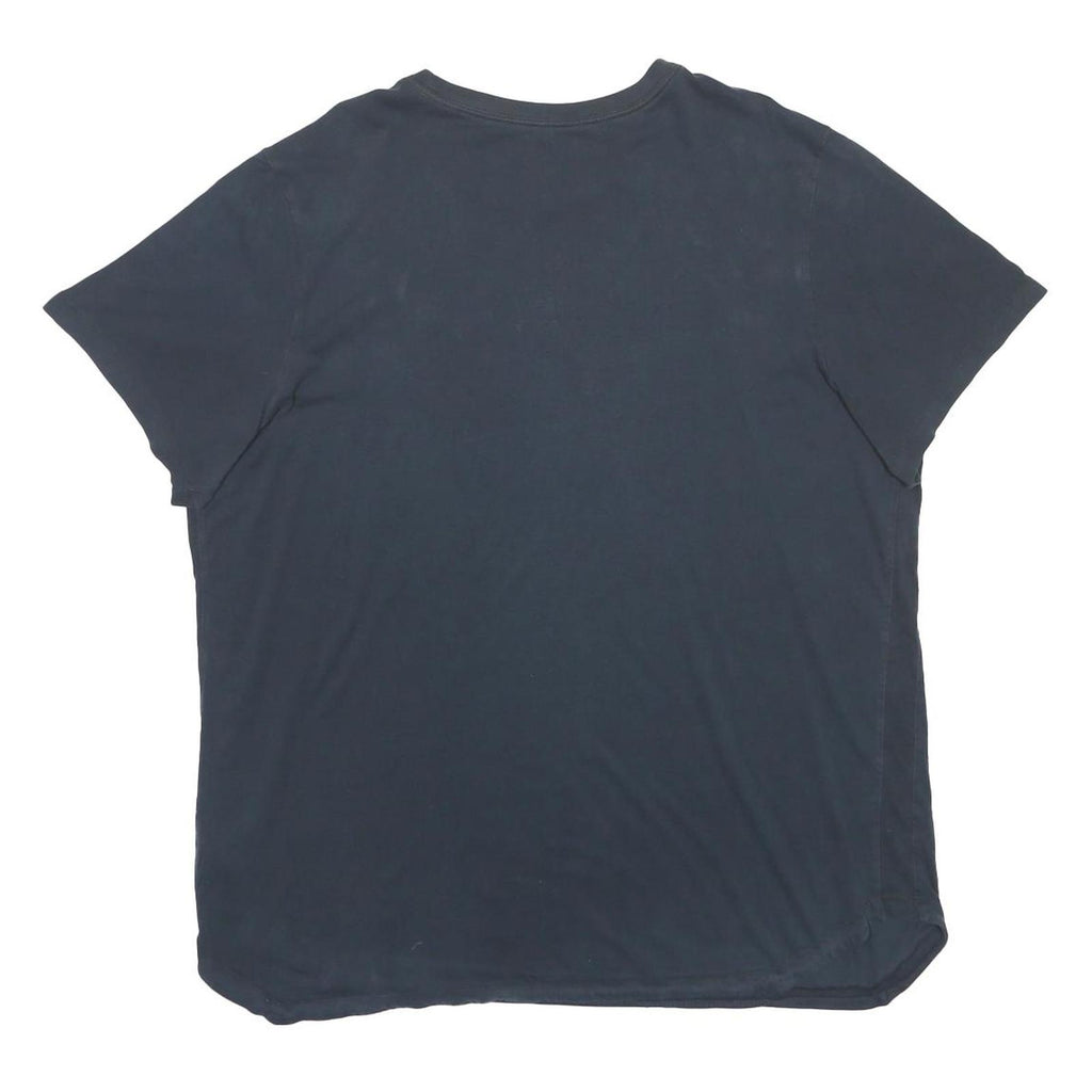 NIKE Mens Black Graphic T-Shirt 2XL Short Sleeve Crew Neck Casual Wear