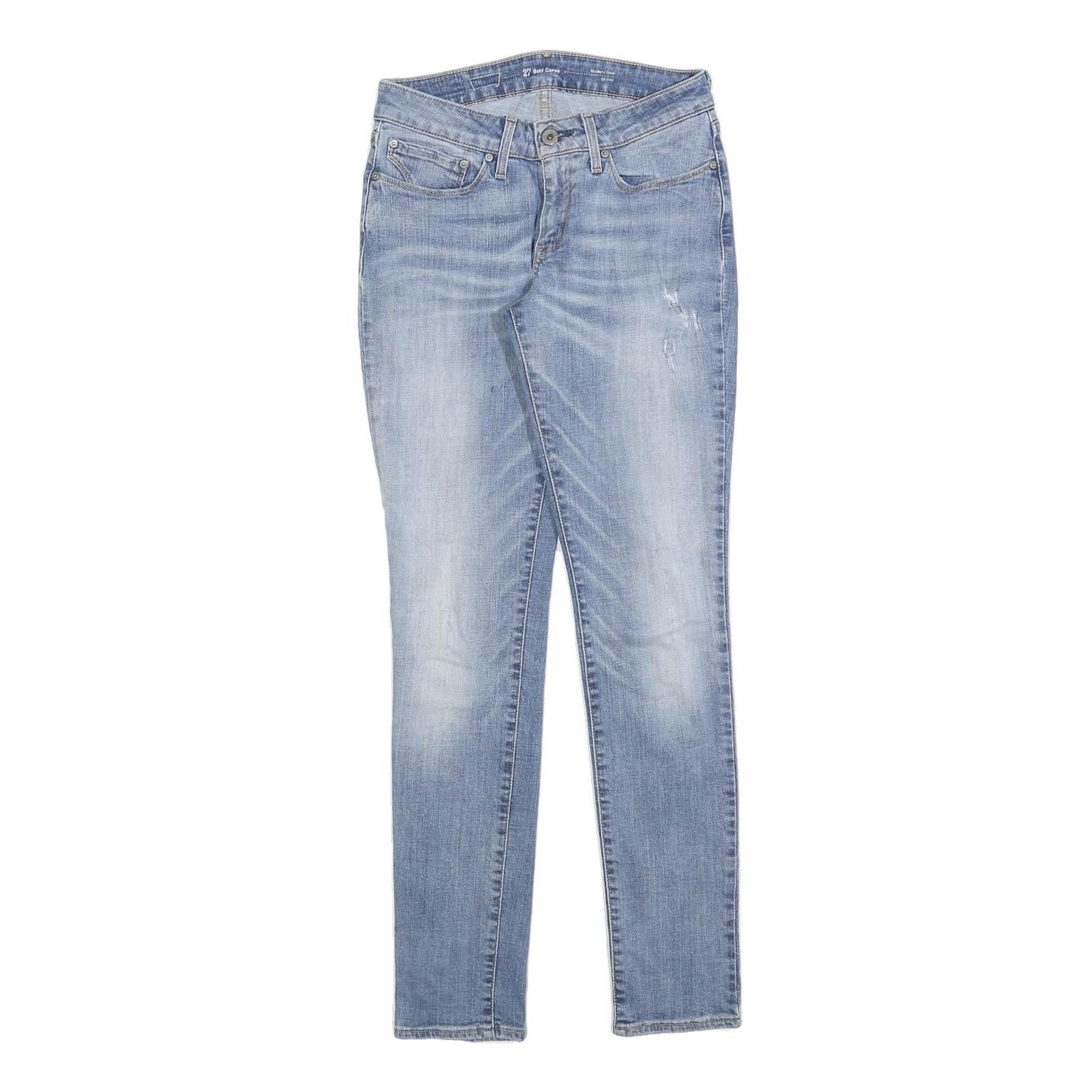 LEVI'S Womens Jeans Blue Slim Skinny Denim Medium W27 L32 Stretch Cotton Blend