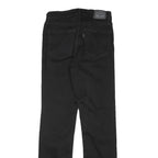 LEVI'S Womens Black Regular Straight Denim Jeans W26 L28 Classic Fit Zip
