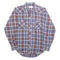 WRANGLER Mens Blue Red & Green Check Shirt XL Long Sleeve Button Western Casual