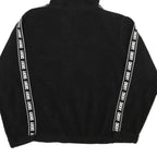 DKNY Womens Black Zip Up Hooded Polyester Blend Jacket L Fleece Casual