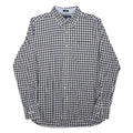 TOMMY HILFIGER Mens Black & White Check Shirt M Button Down Cotton Casual