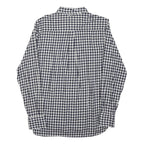 TOMMY HILFIGER Mens Black & White Check Shirt M Button Down Cotton Casual