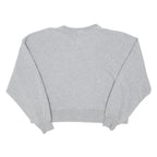NIKE Womens Grey Cotton Blend Crew Neck XS Just Do It Sweatshirt Casual Comfort