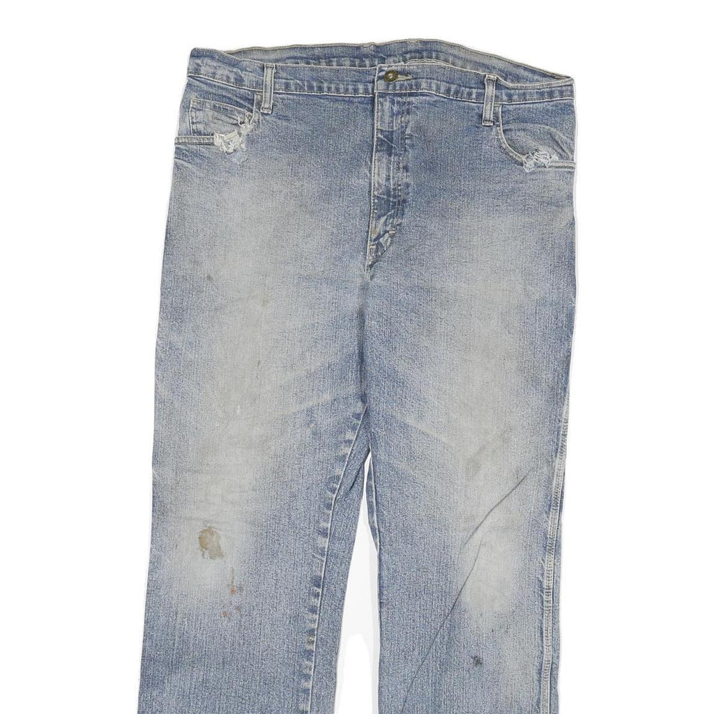 DICKIES Mens Jeans Blue Regular Straight Denim Medium W38 L32 Distressed