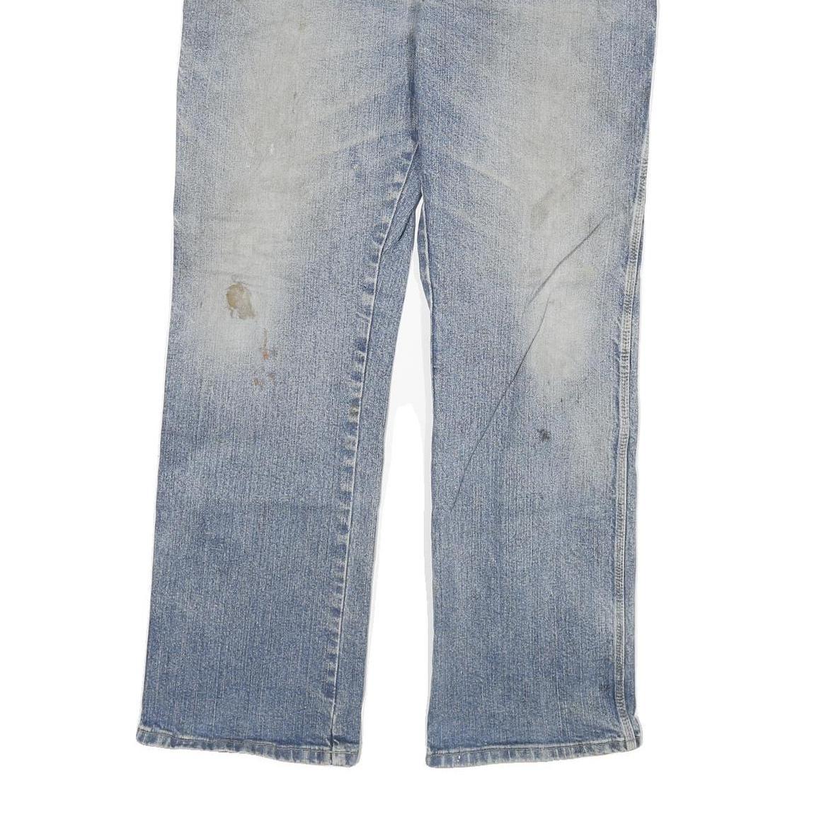 DICKIES Mens Jeans Blue Regular Straight Denim Medium W38 L32 Distressed