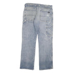 DICKIES Mens Jeans Blue Regular Straight Denim Medium W38 L32 Distressed