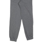 NIKE Mens Joggers Grey S W26 L31 Cotton Blend Logo Print Slim Fit Tapered